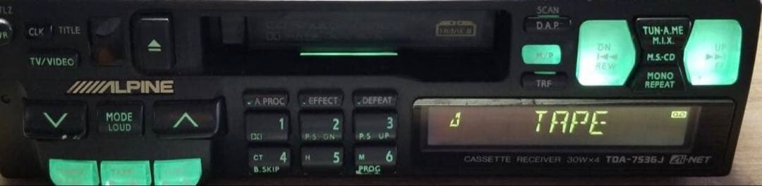 アルパイン ERE-G145グラフィックイコライザー, TDA-7536J