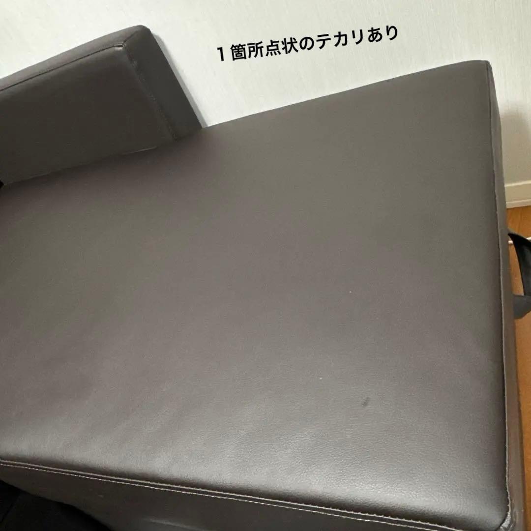 傷・汚れに強い カウチソファ 収納付き 合皮タイプ (ノアーク2 Nシールド