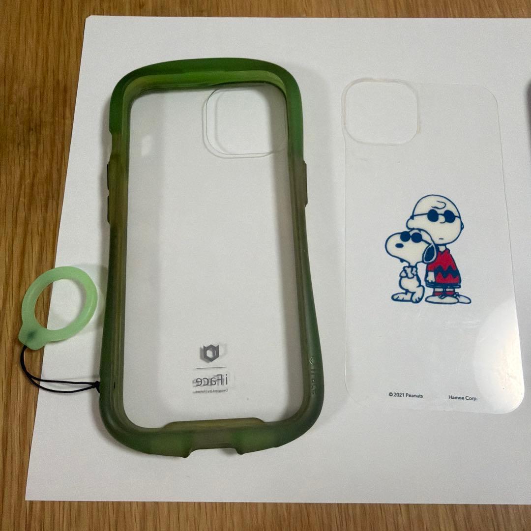 iPhone 15 グリーン iFaceケース付　値下げ不可