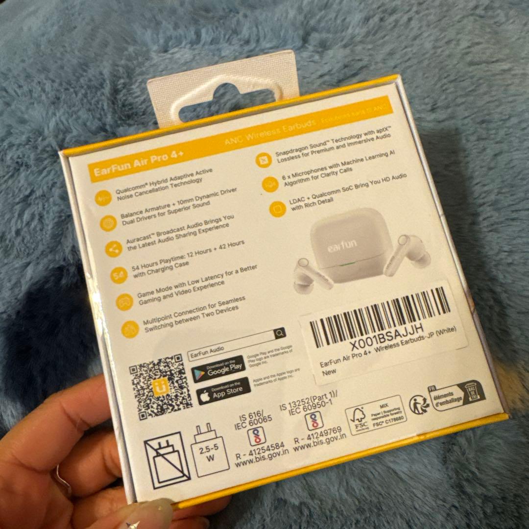 【新品・未開梱】EarFun Air Pro 4+ワイヤレスイヤホン ホワイト