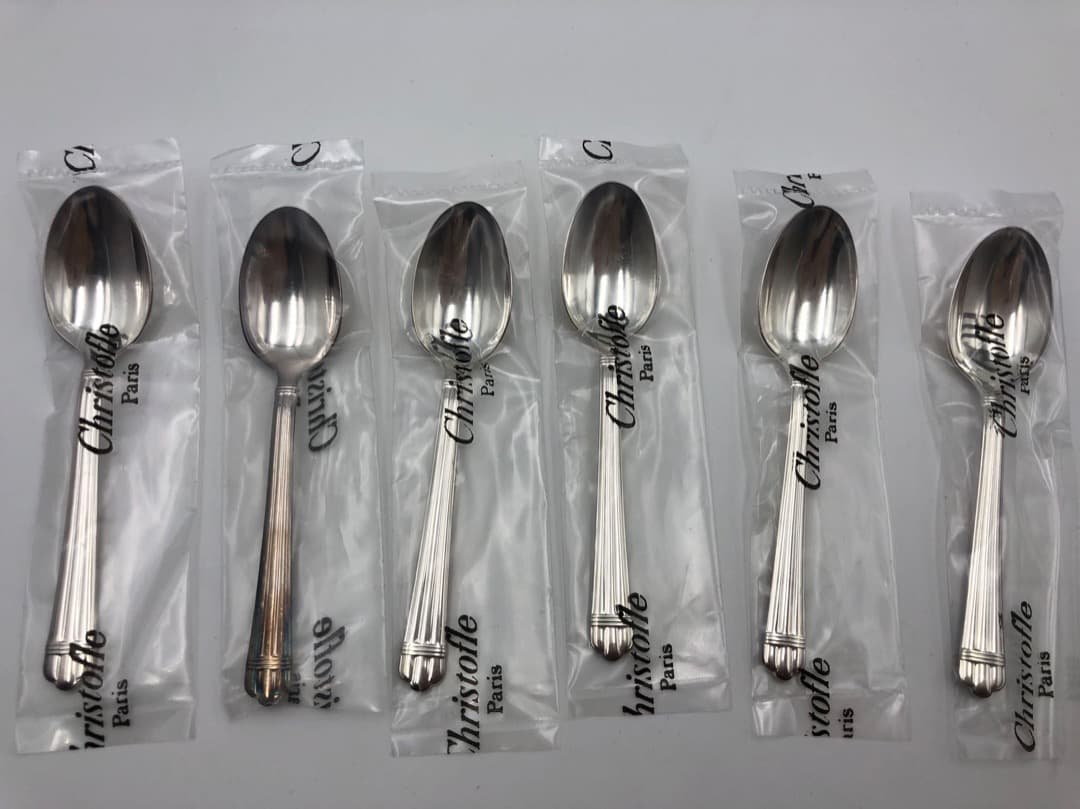 クリストフル christofle カトラリー スプーン　6本セット 箱つき