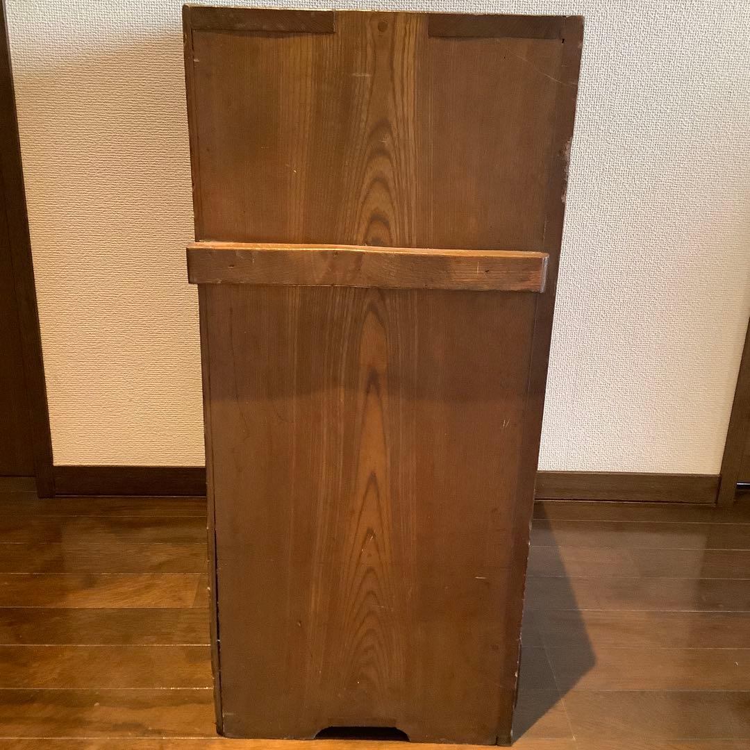 アンティーク　木製ラック引き出し付き