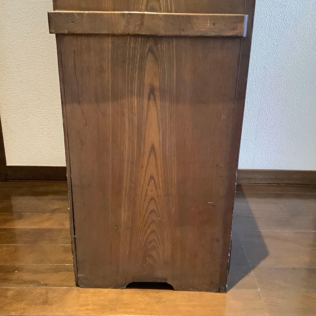 アンティーク　木製ラック引き出し付き