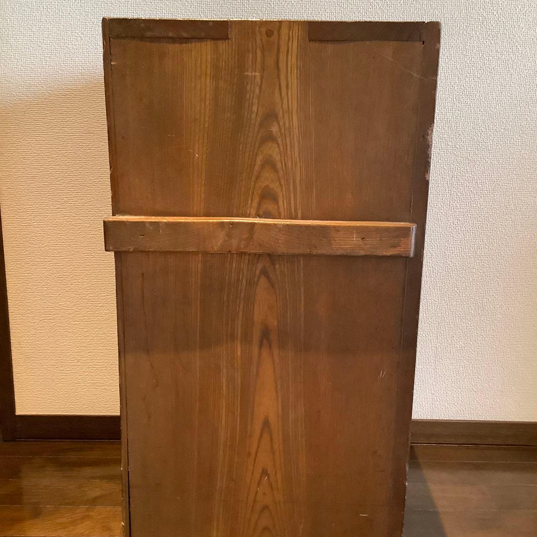 アンティーク　木製ラック引き出し付き