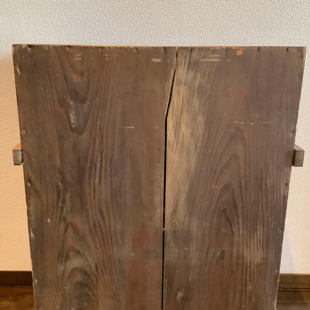 アンティーク　木製ラック引き出し付き