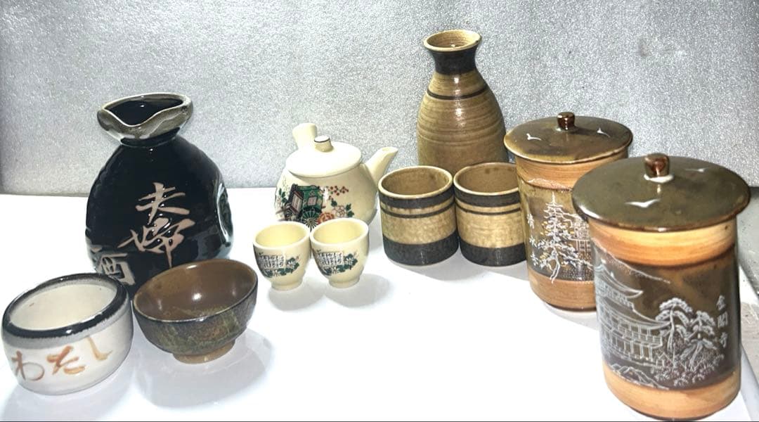金閣寺・清水寺茶道具湯呑他11点セット