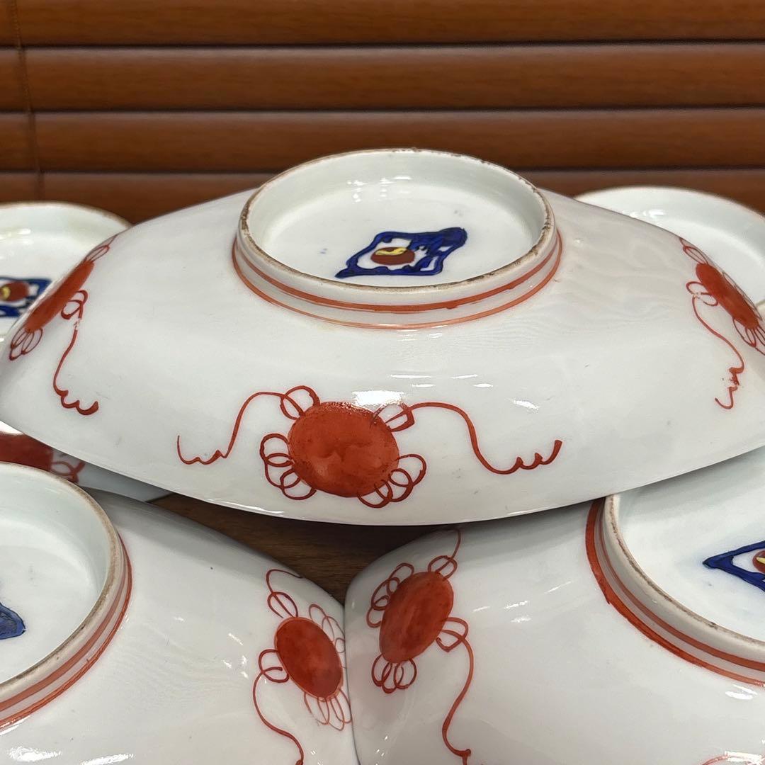 江戸時代　古伊万里　長皿　五枚