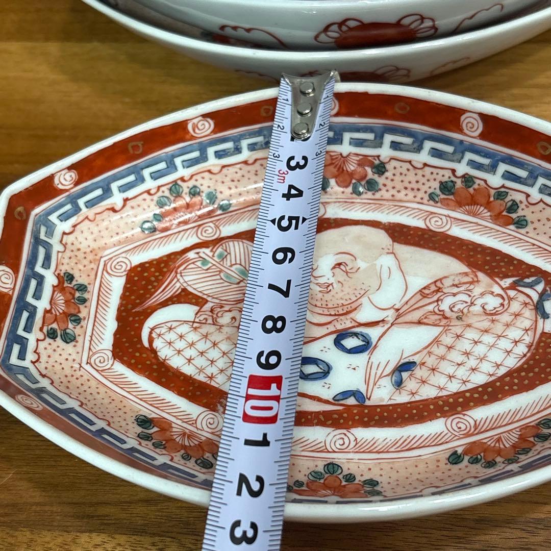 江戸時代　古伊万里　長皿　五枚