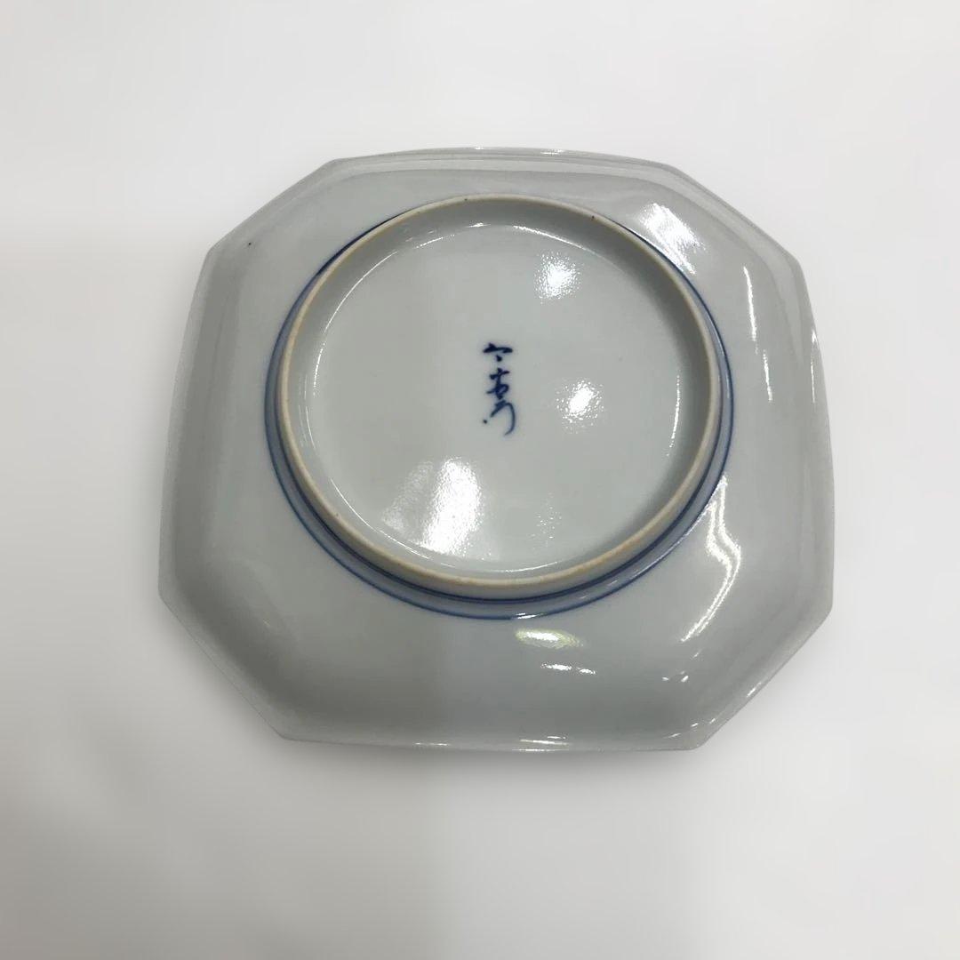 有田焼 人間国宝 十三代 今泉今右衛門 色鍋島 錦 角皿 5枚セット