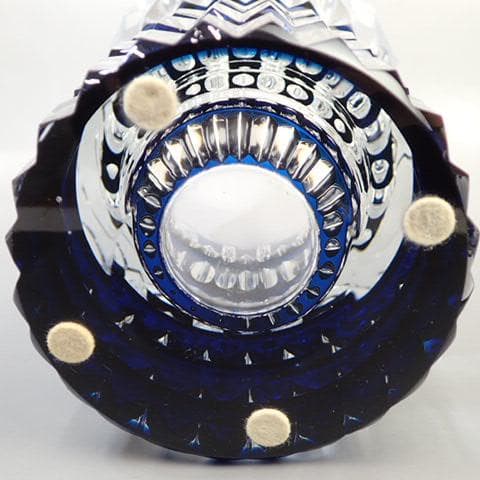 FK-2260 SAINT LOUIS クリスタル　フラワーベース　カットガラス