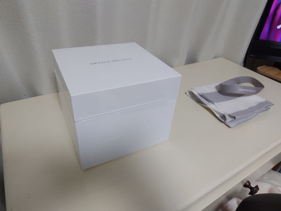 DEAN & DELUCA 三段重 大 ホワイト　風呂敷付