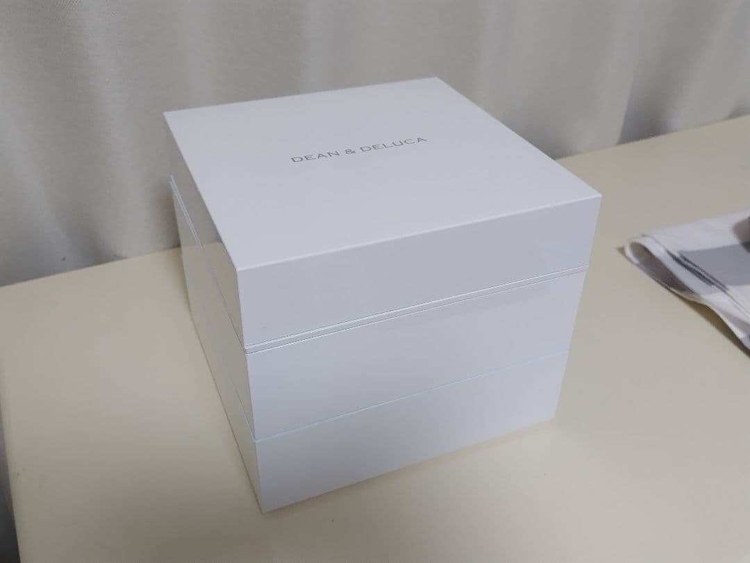 DEAN & DELUCA 三段重 大 ホワイト　風呂敷付