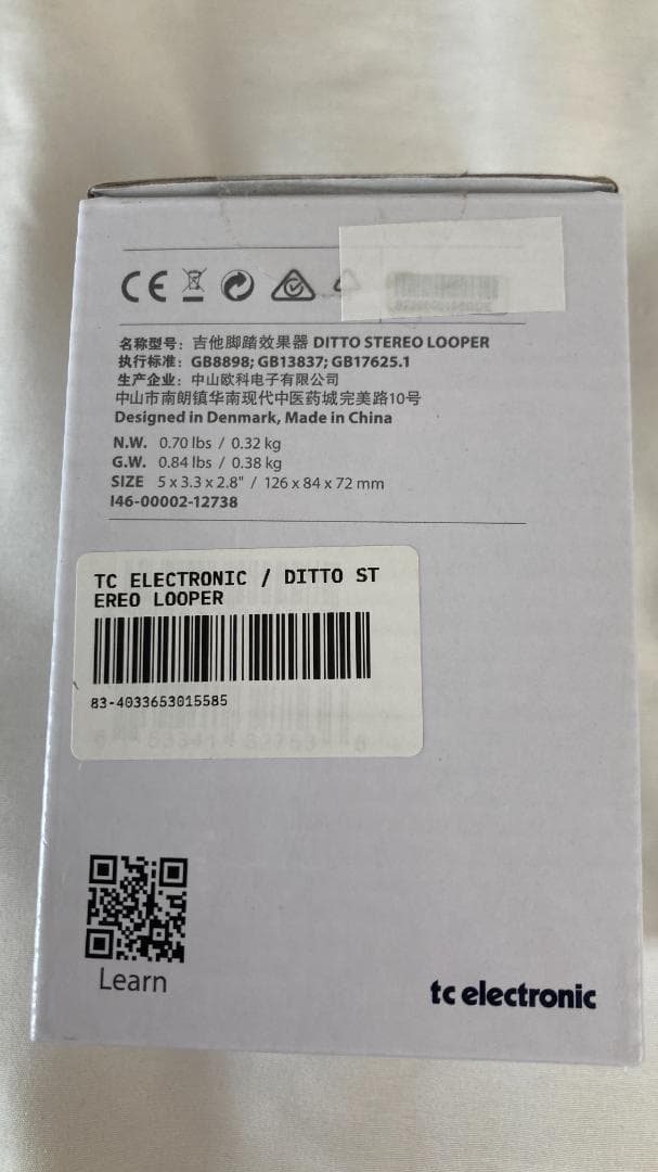 中古美品 tc electronic Ditto Stereo Looper
