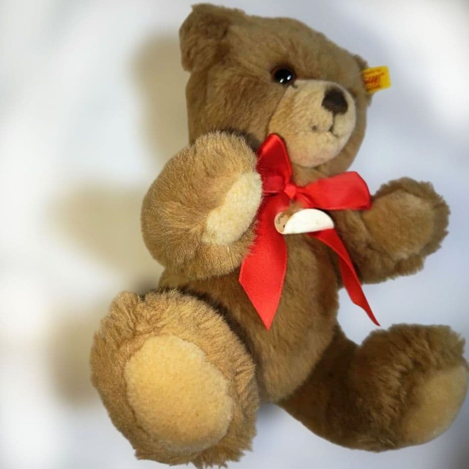 レア未使用シュタイフテディベアペッツィー28cmSteiffタグ付きヴィンテージ