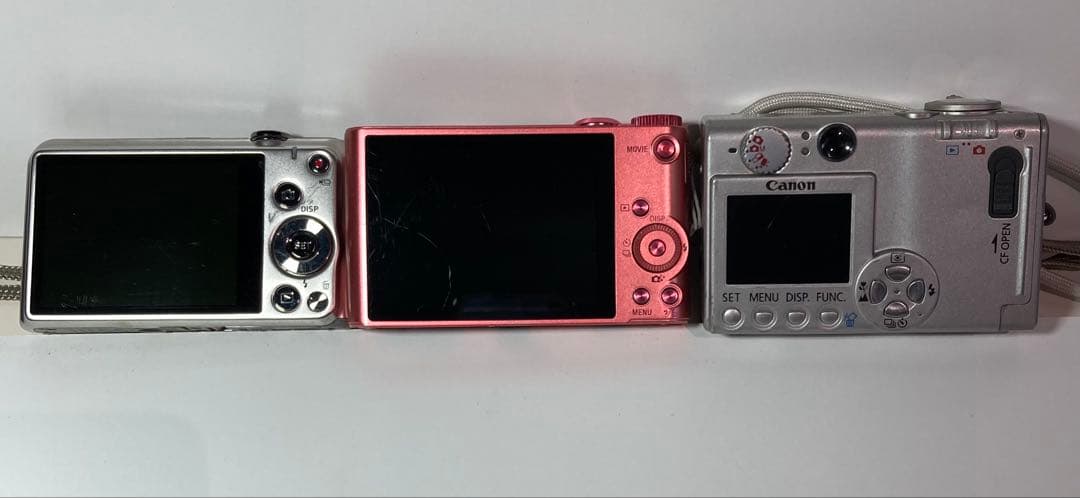 デジカメ ソニー カシオ キャノン 3台まとめて 動作未確認の為ジャンク