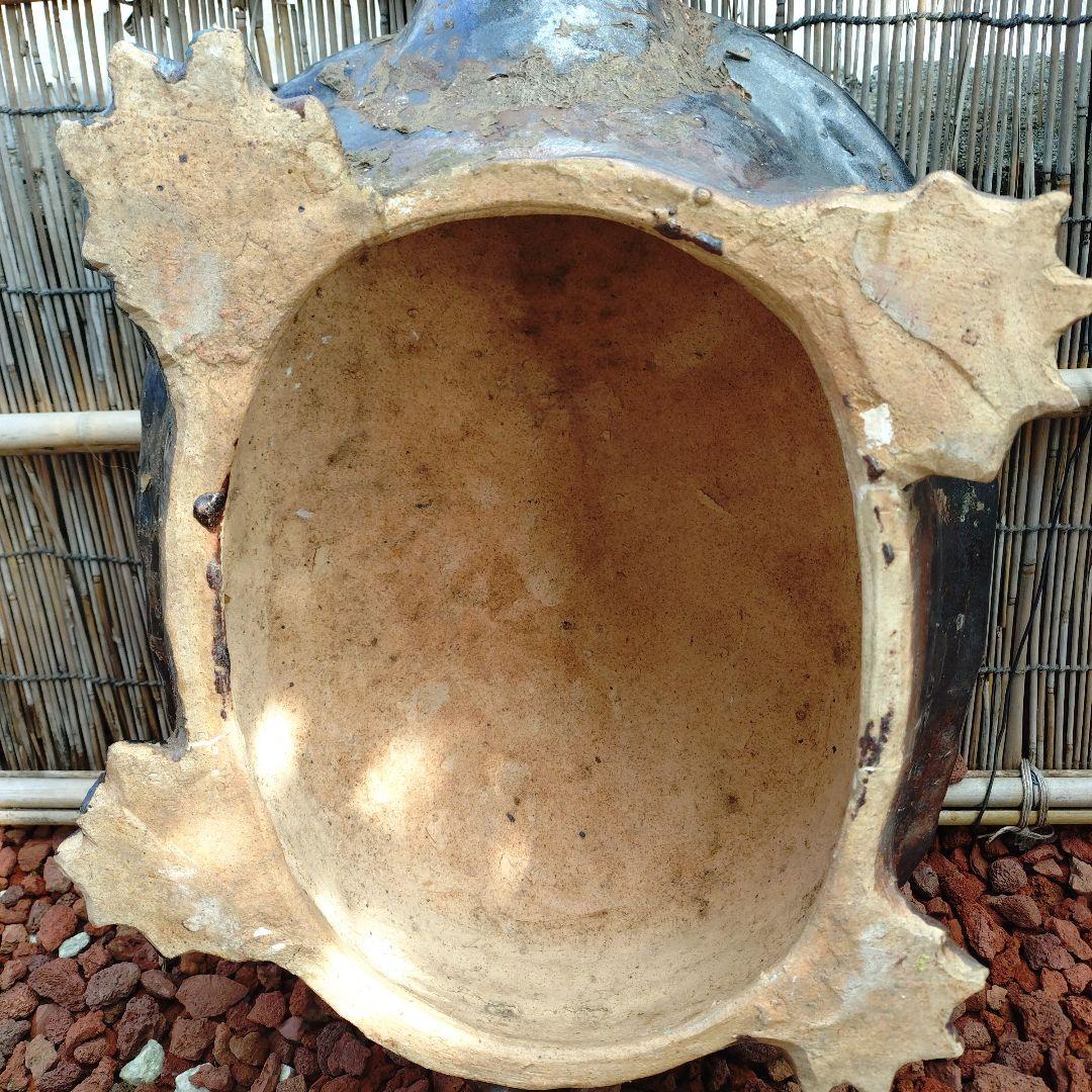 信楽焼　手作り亀　親子ふくろう3セット