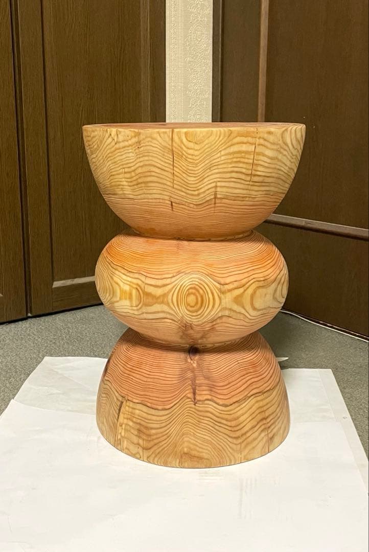 丸太　スツール　花瓶台　植物台