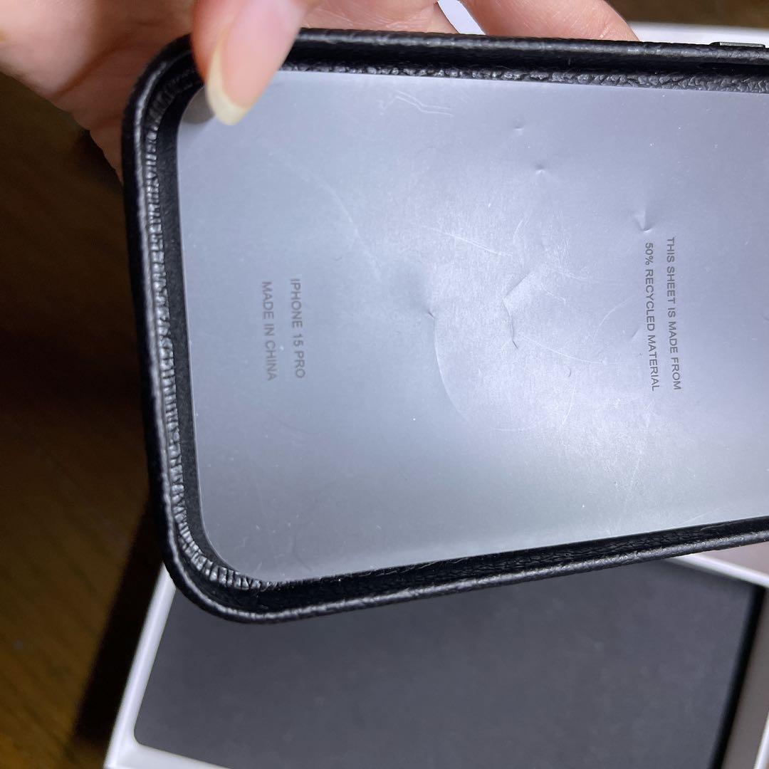 CASETiFY レザー ブラック iPhoneケース iPhone15pro