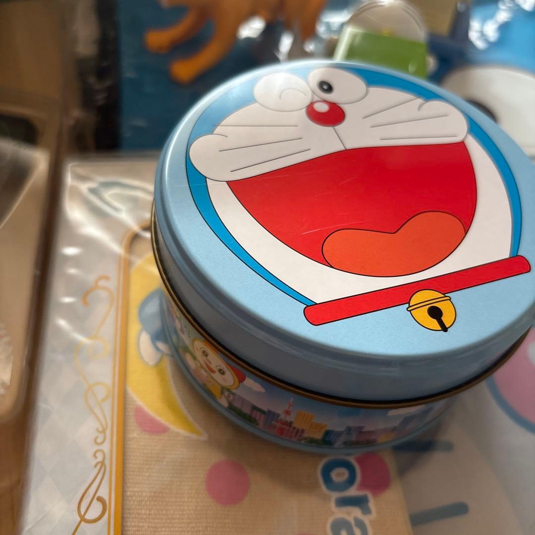 ドラえもん　貯金箱　ギフトセット　ハッピーセットおもちゃ　空缶　バッグ　まとめ