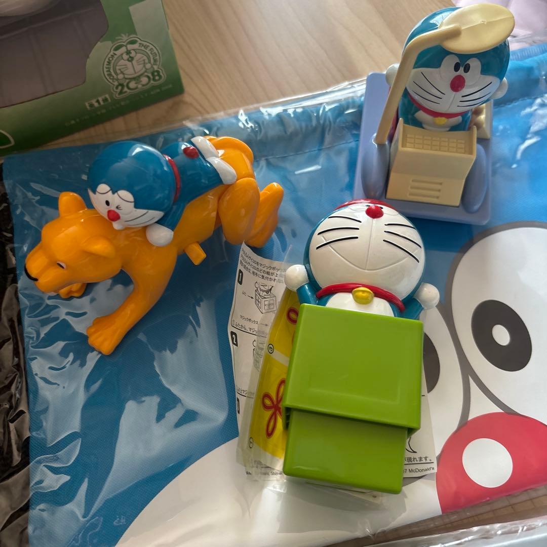 ドラえもん　貯金箱　ギフトセット　ハッピーセットおもちゃ　空缶　バッグ　まとめ