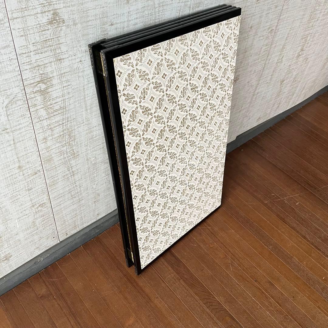 【アンティーク】御肉筆屏風 四曲一双 日本画 金屏風 玉泉銘 古道具 蔵出し