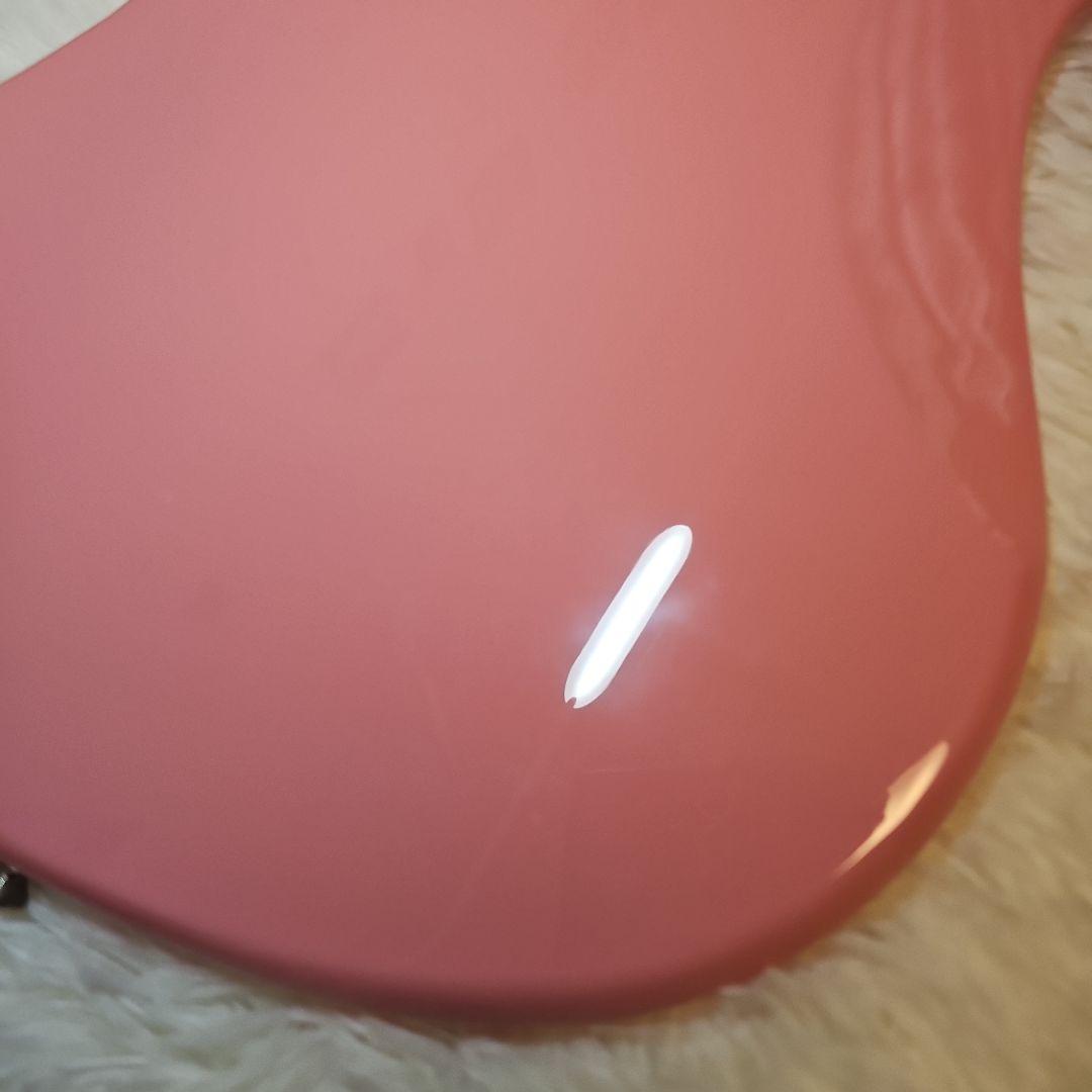 バスカーズ　BUSKER'S エレキベース ピンク