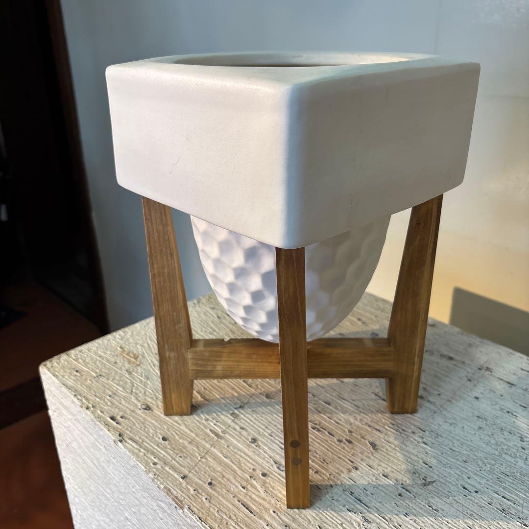● Beehive pot -Wood stand SET- No.0213