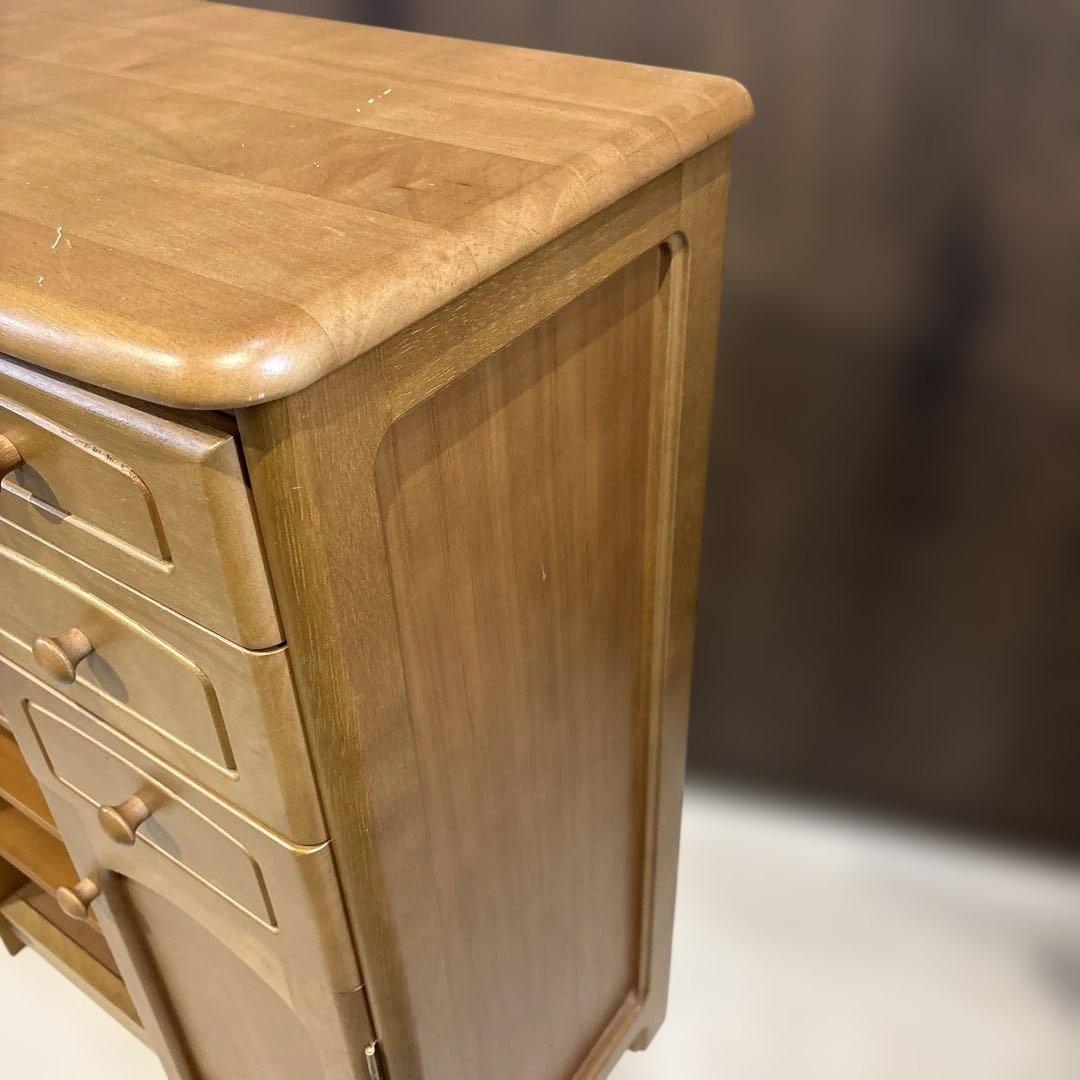 カリモク　スリッパラック　ナチュラルウッド キャビネット