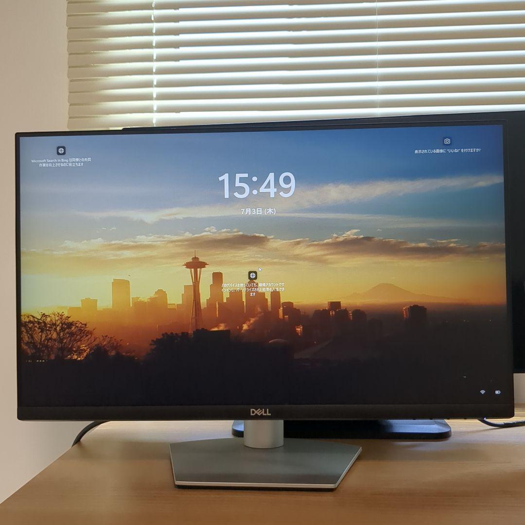 Dell ワイドフレームレスモニター 23.8インチ S2421HS