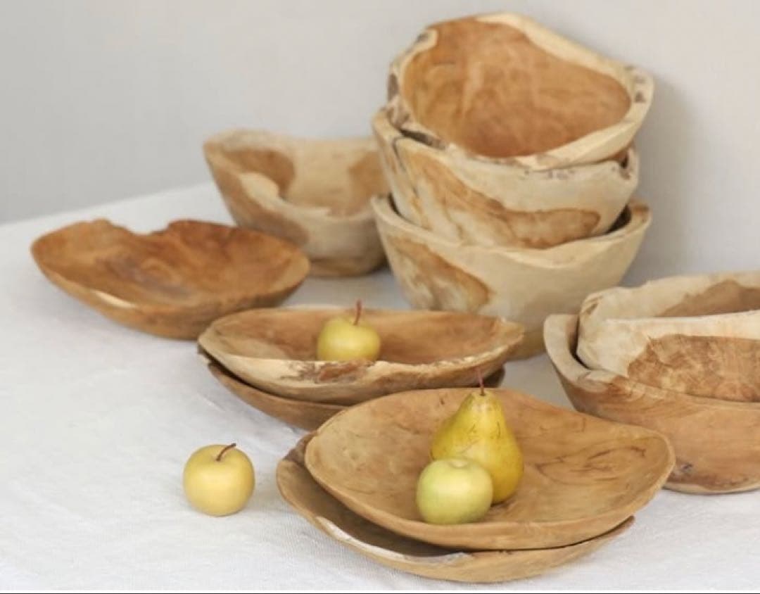 【ornedefeuilles￼￼（オルネドフォイユ）】チーク・ウッドボウル