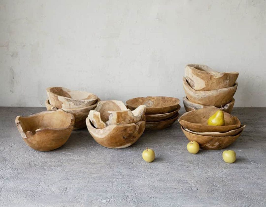 【ornedefeuilles￼￼（オルネドフォイユ）】チーク・ウッドボウル