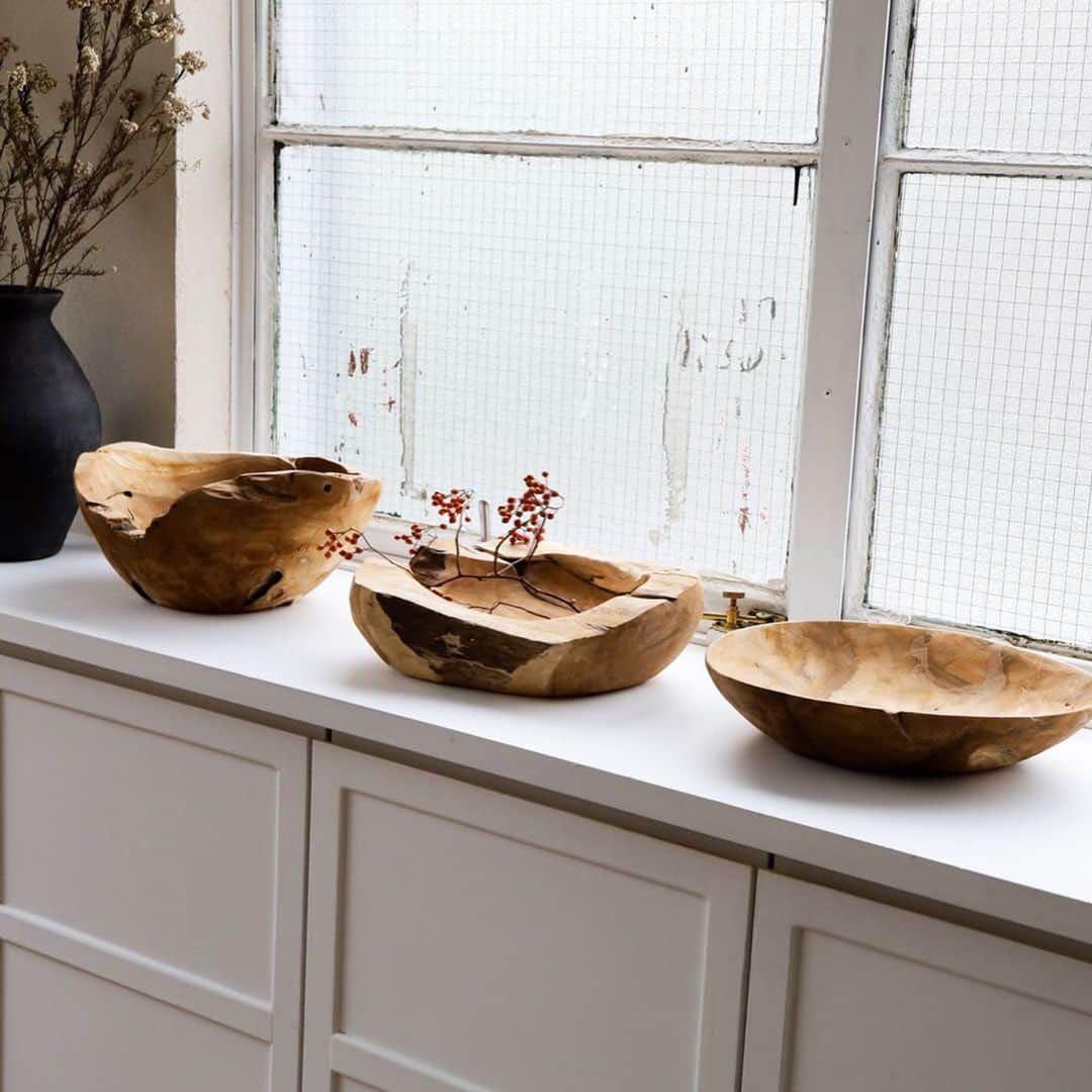 【ornedefeuilles￼￼（オルネドフォイユ）】チーク・ウッドボウル