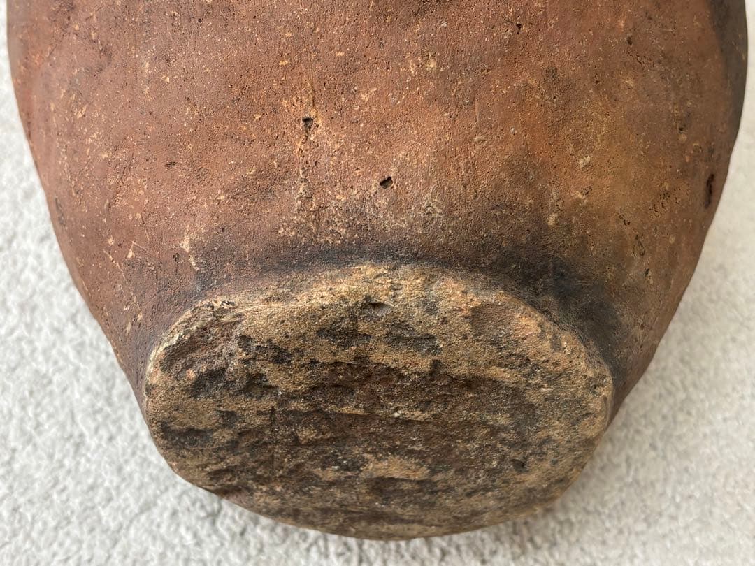 古備前　焼き締め古壺　古美術　置物飾り