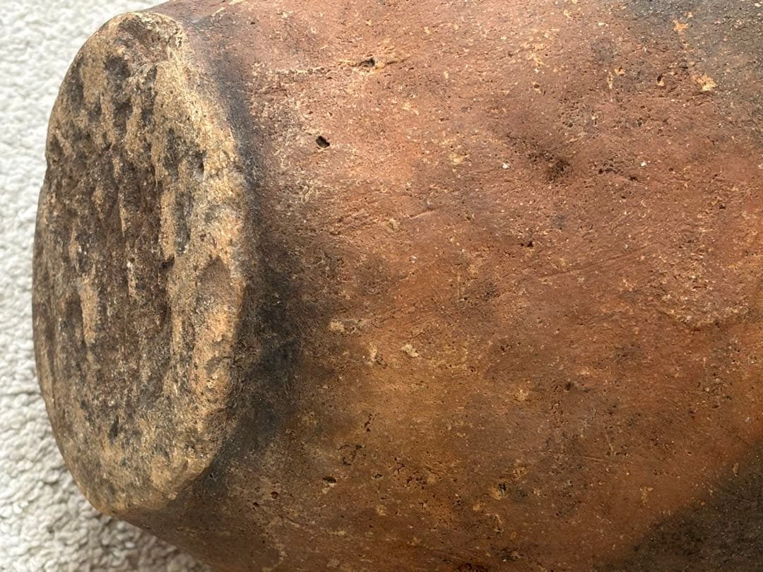 古備前　焼き締め古壺　古美術　置物飾り