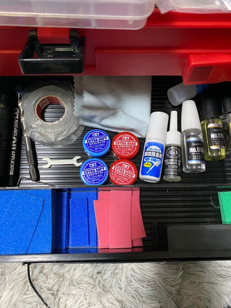 ミニ四駆セット 車体、パーツ、工具、治具 概要見てもらえると助かります。