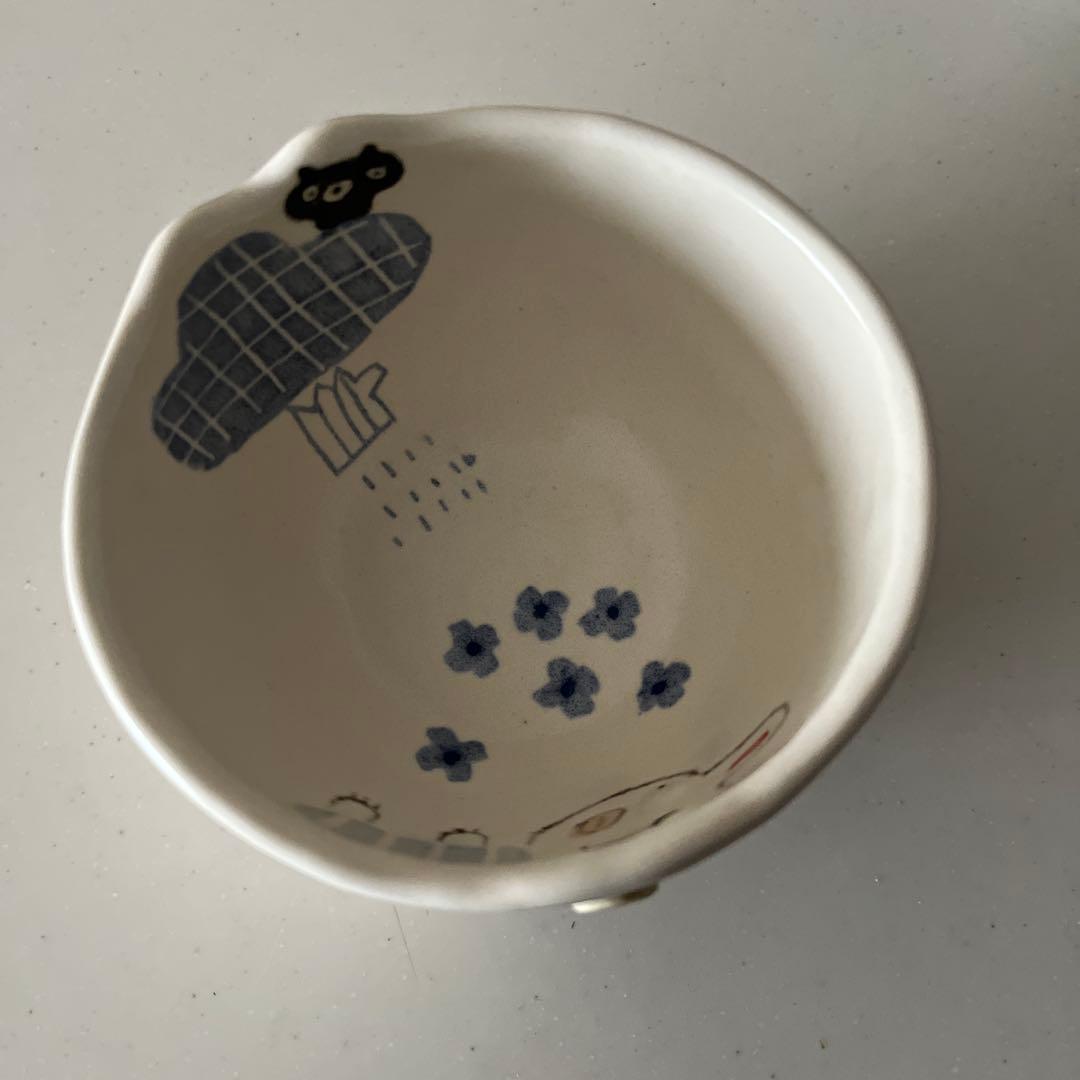 古澤彩　作家もの　カップ　ボウル　鉢　うさぎ