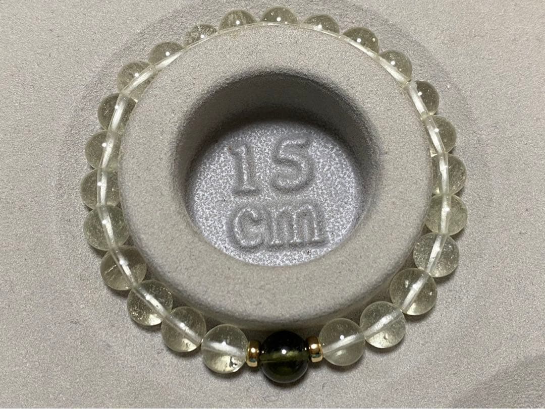 超希少♡モルダバイト＆リビアングラス デザインブレスレット