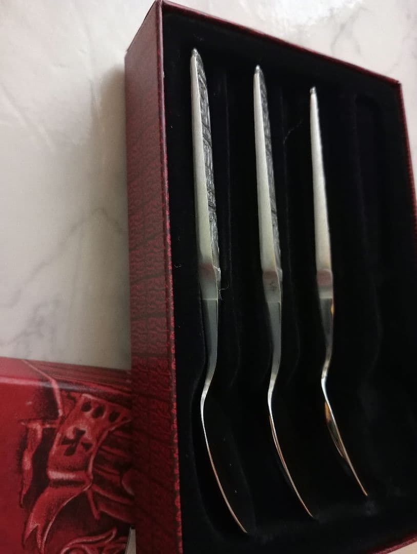 KONGE PEWTER ノルウェー　ヴァイキング　スプーン3本セット　箱入り