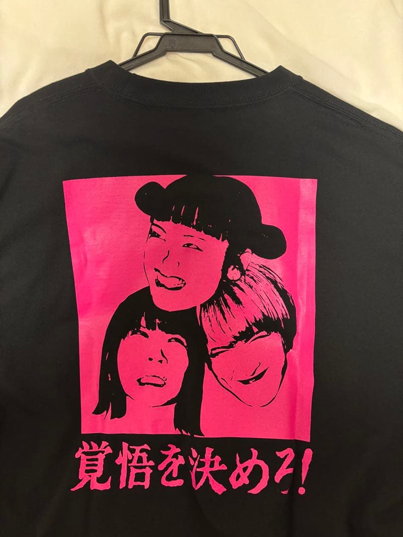 サバシスター　　覚悟を決めろ！ピンクTシャツ　XL