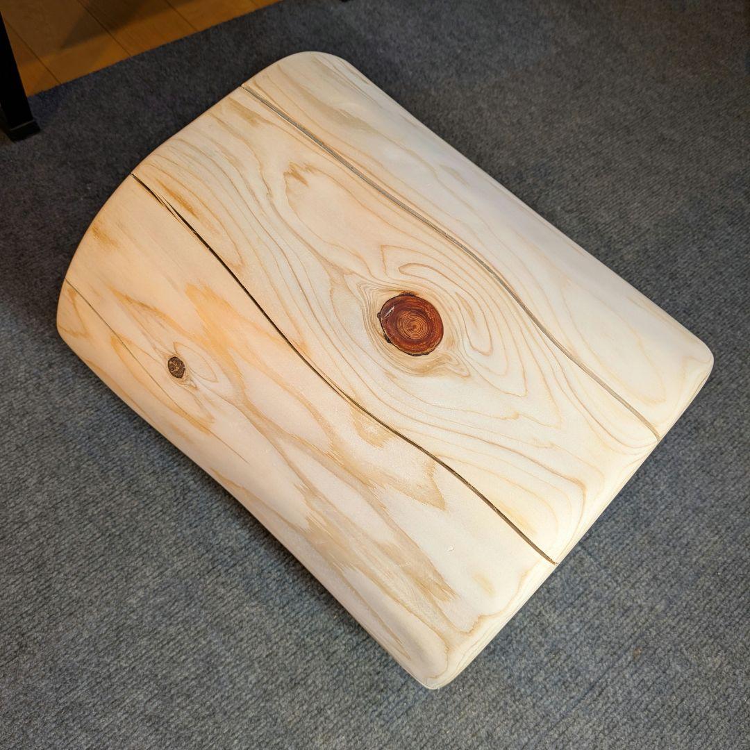 檜　切り株　丸太　椅子　スツール　 高さ約36㎝