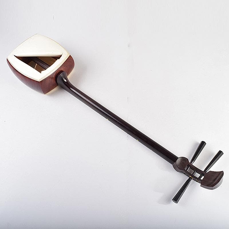 和楽器　弦楽器　唐木紫檀棹　金細三味線　ハードケース付　M　R9317B