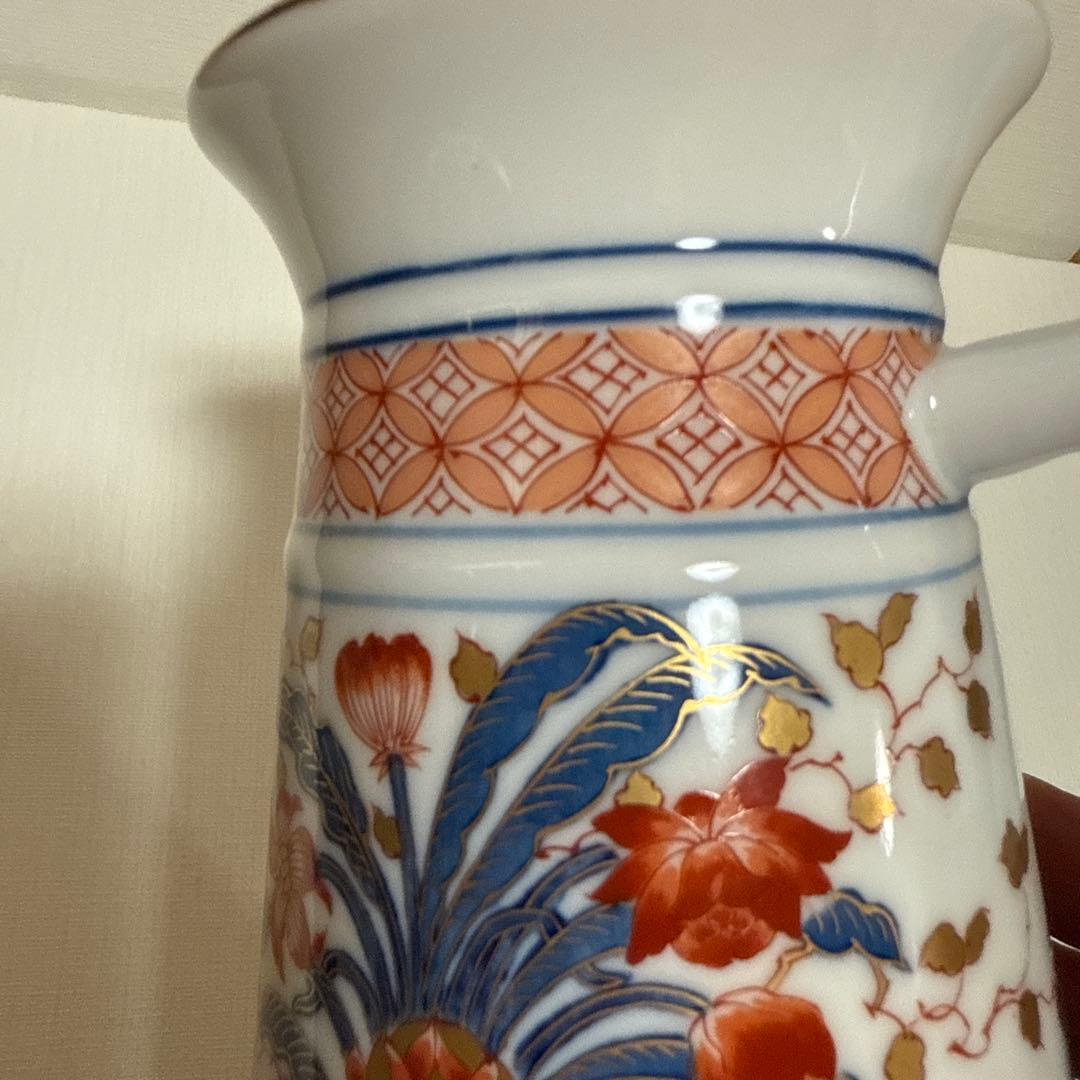 有田焼　其泉窯　手付き水瓶　花瓶