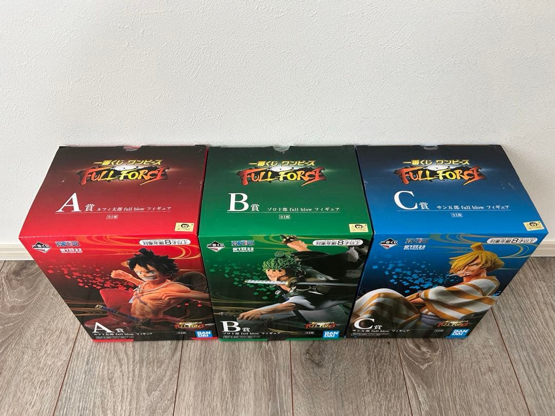 ワンピース一番くじ　和の国編　full blow フィギュアABC賞セット