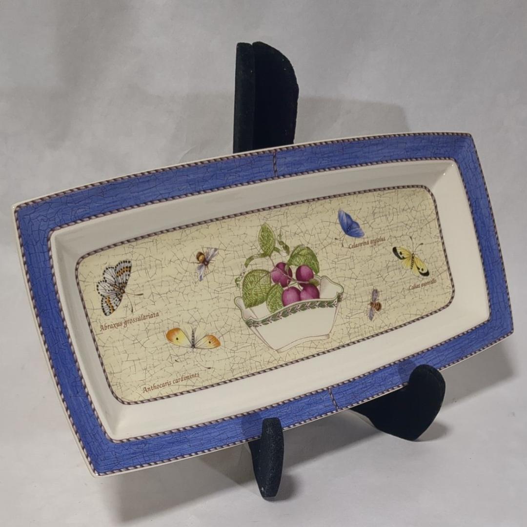 ウェッジウッド サラズガーデン 横長 角皿 スクエアプレート USED美品