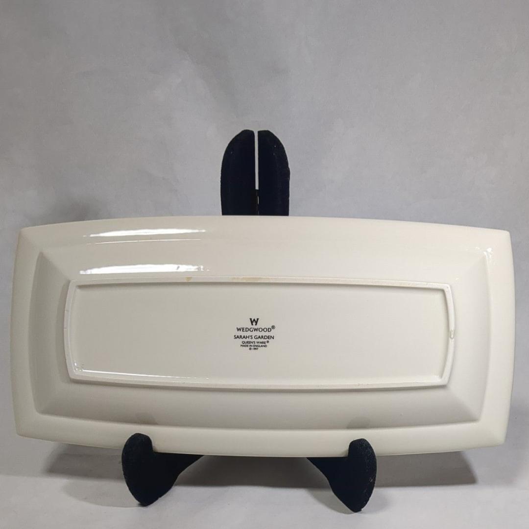 ウェッジウッド サラズガーデン 横長 角皿 スクエアプレート USED美品