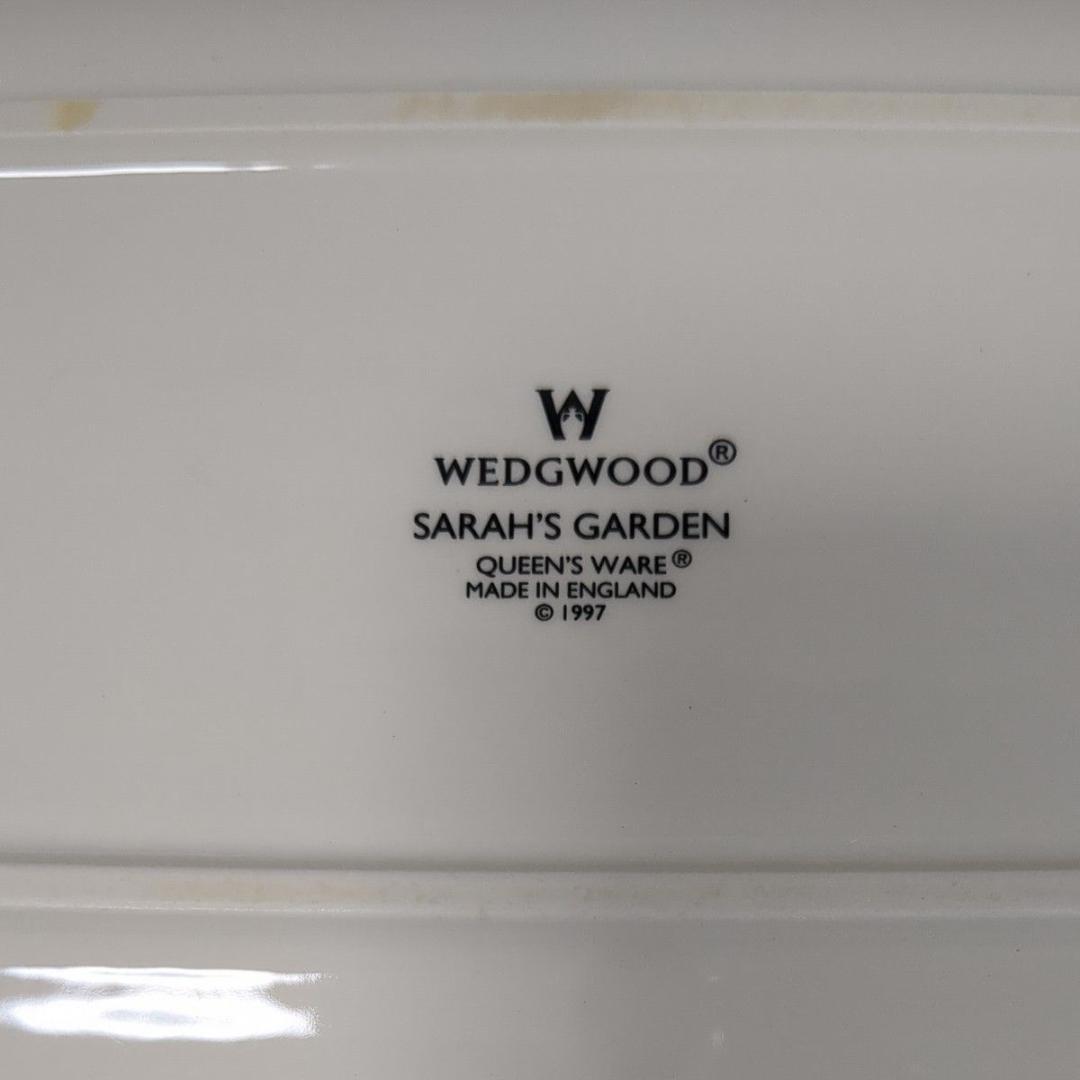 ウェッジウッド サラズガーデン 横長 角皿 スクエアプレート USED美品