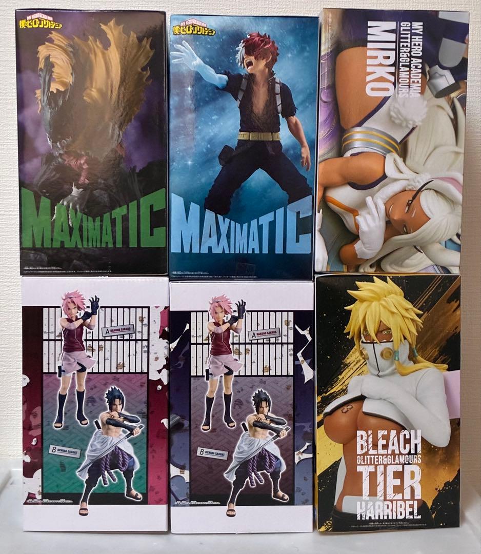 ヒロアカ 緑谷出久、轟焦凍、ナルト 春野サクラ、サスケ、ブリーチ ハリベル