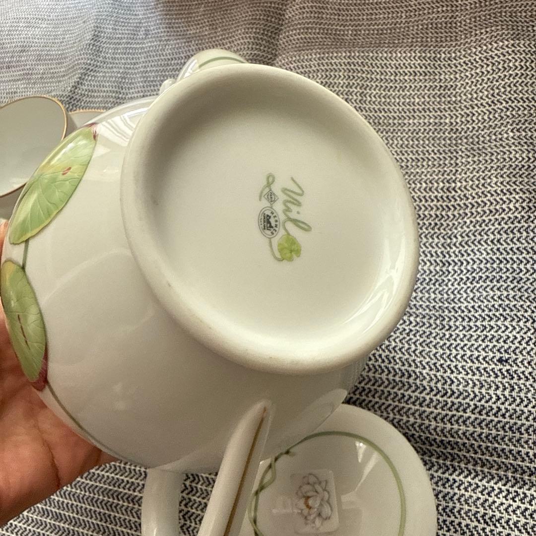 エルメス　ナイルの庭　ティポット　ティカップ2客セット