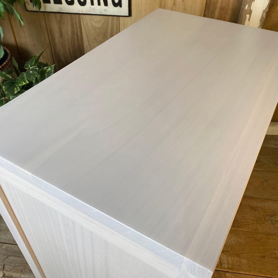 大幅値下げセール中！木製多引き出し桐チェストタンスAホワイト56㎝×58㎝