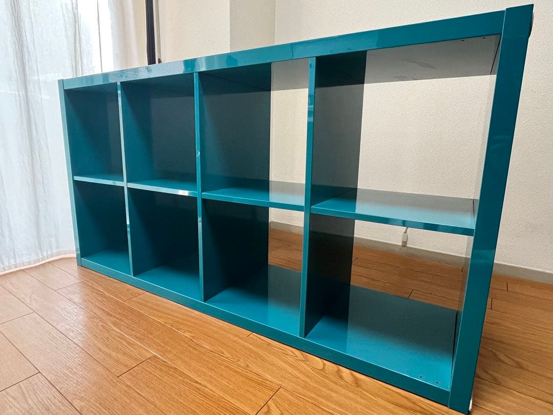 IKEA KALLAXカラックスシェルフ ターコイズ ブルー 限定組立済/送料込